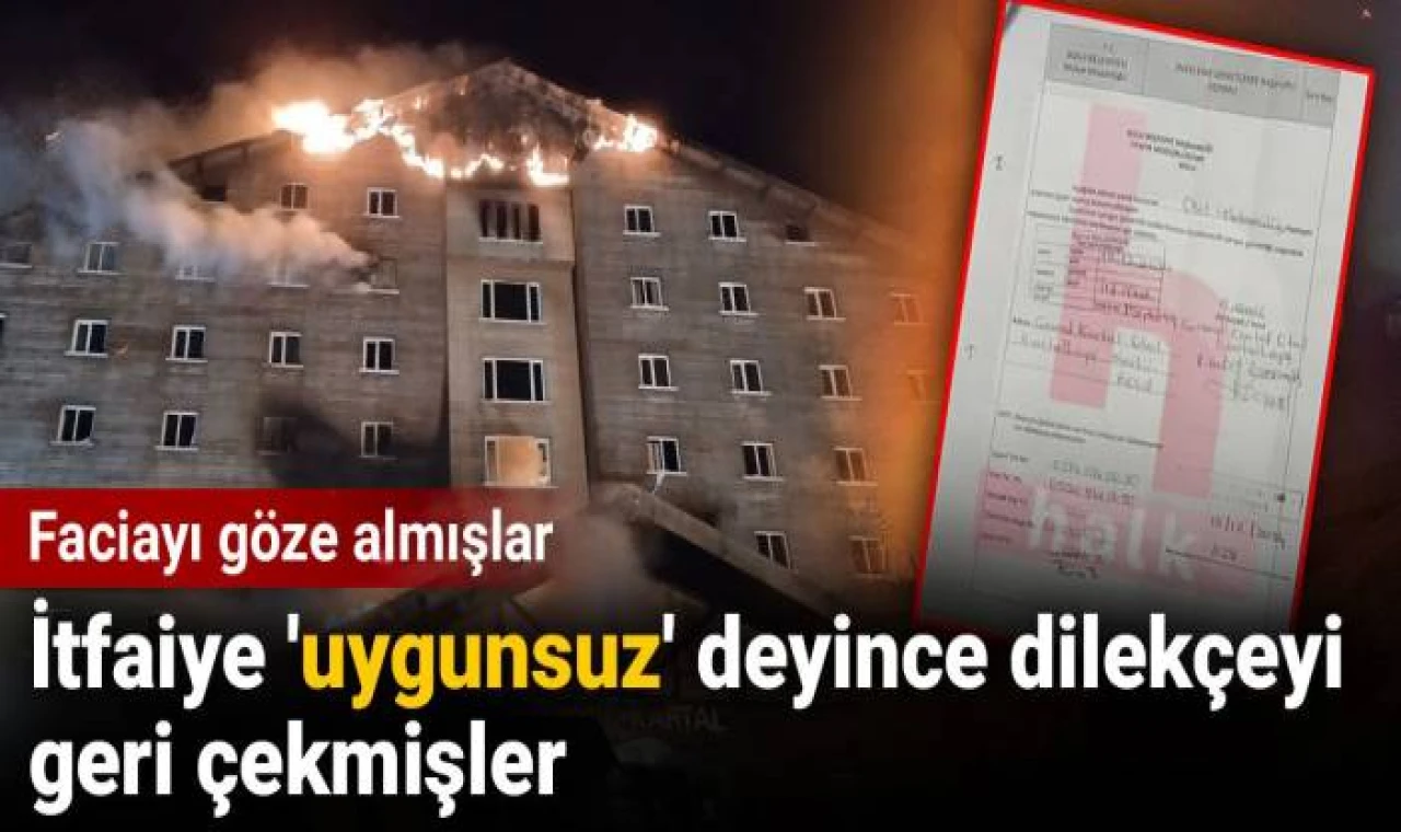 Bu nasıl bir zihniyettir: İtfaiye 'uygunsuz' deyince dilekçeyi geri çekmişler