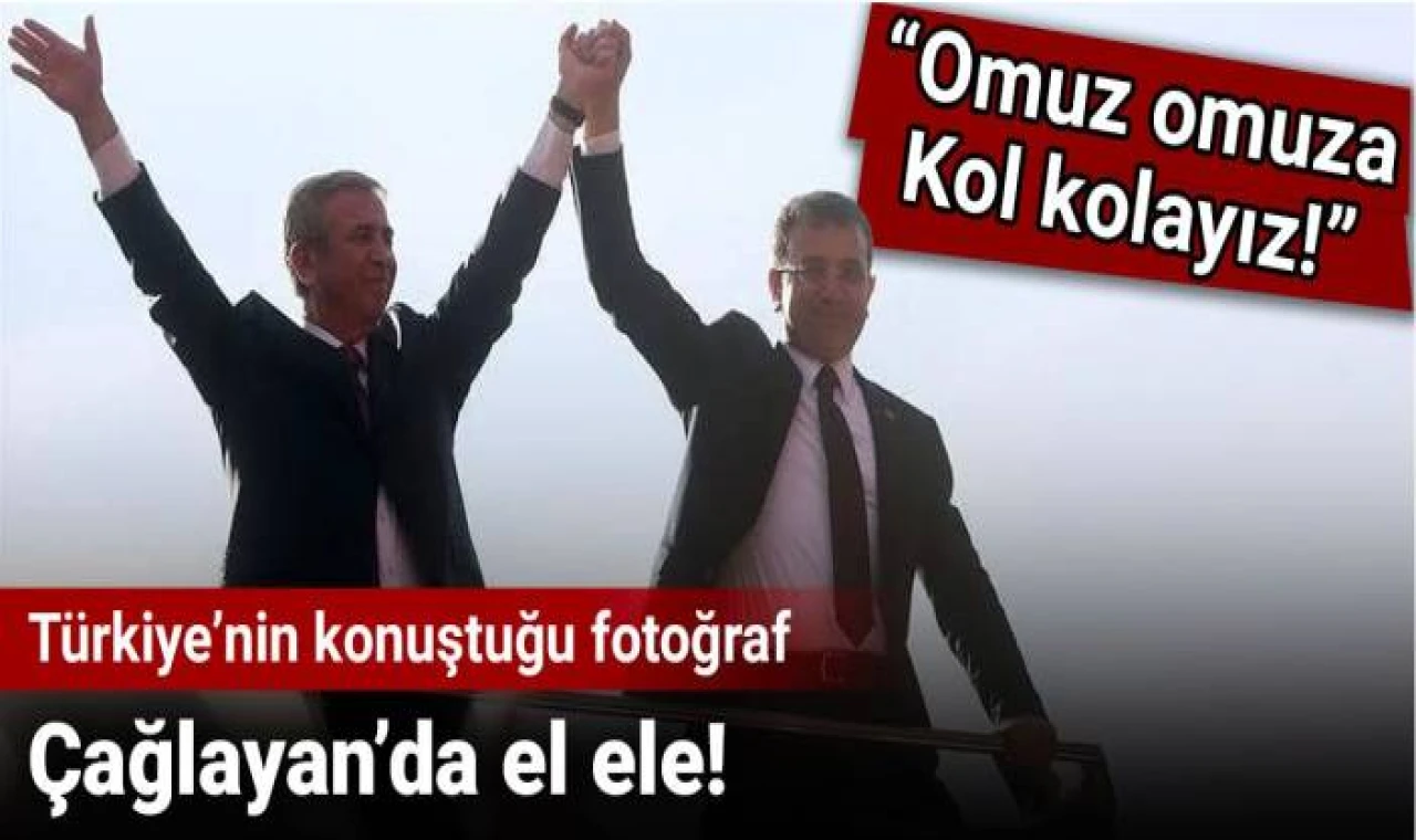 Günün en çok konuşulan fotoğrafı: İki başkan Çağlayan'da el ele