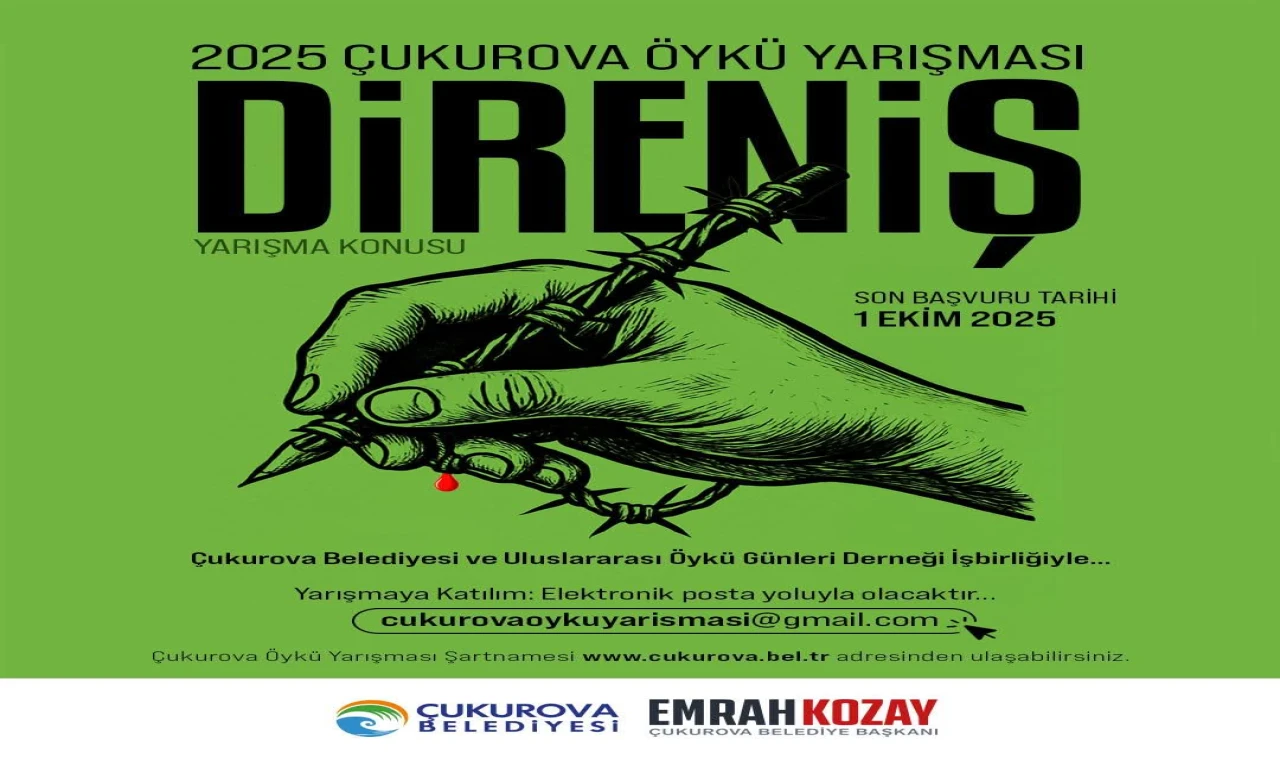 2025 ÇUKUROVA ÖYKÜ ÖDÜLÜ BAŞVURULARI SÜRÜYOR