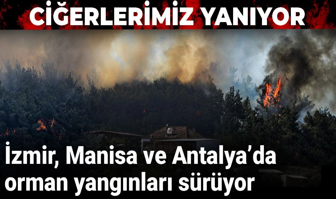Yurtta yangınlar sürüyor