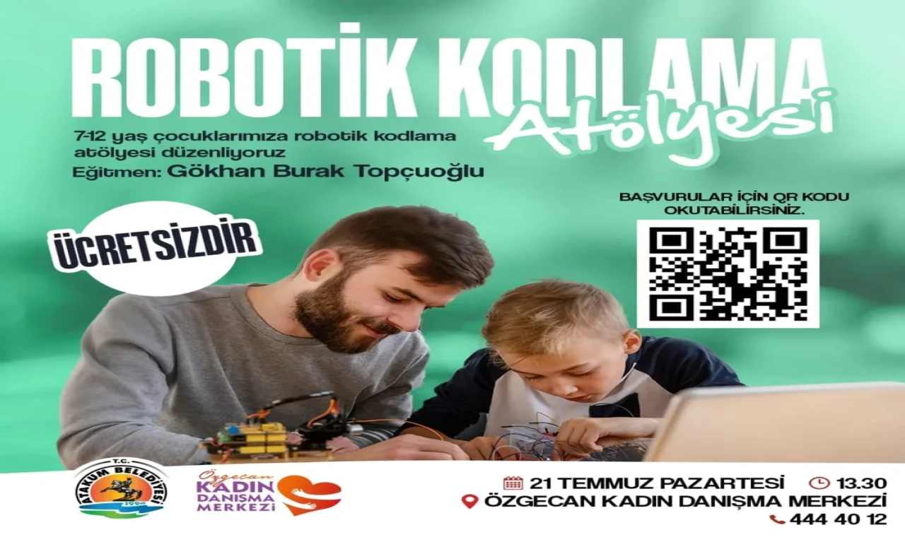 Atakum Belediyesi'nden robotik kodlama atölyesi...