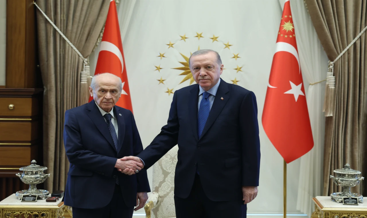 Beştepe'de sürpriz Erdoğan-Bahçeli görüşmesi