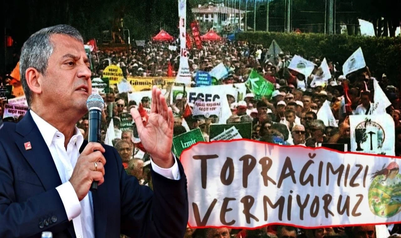 Özel, 'Toprağımızı Vermiyoruz' mitinginden AYM'ye seslendi