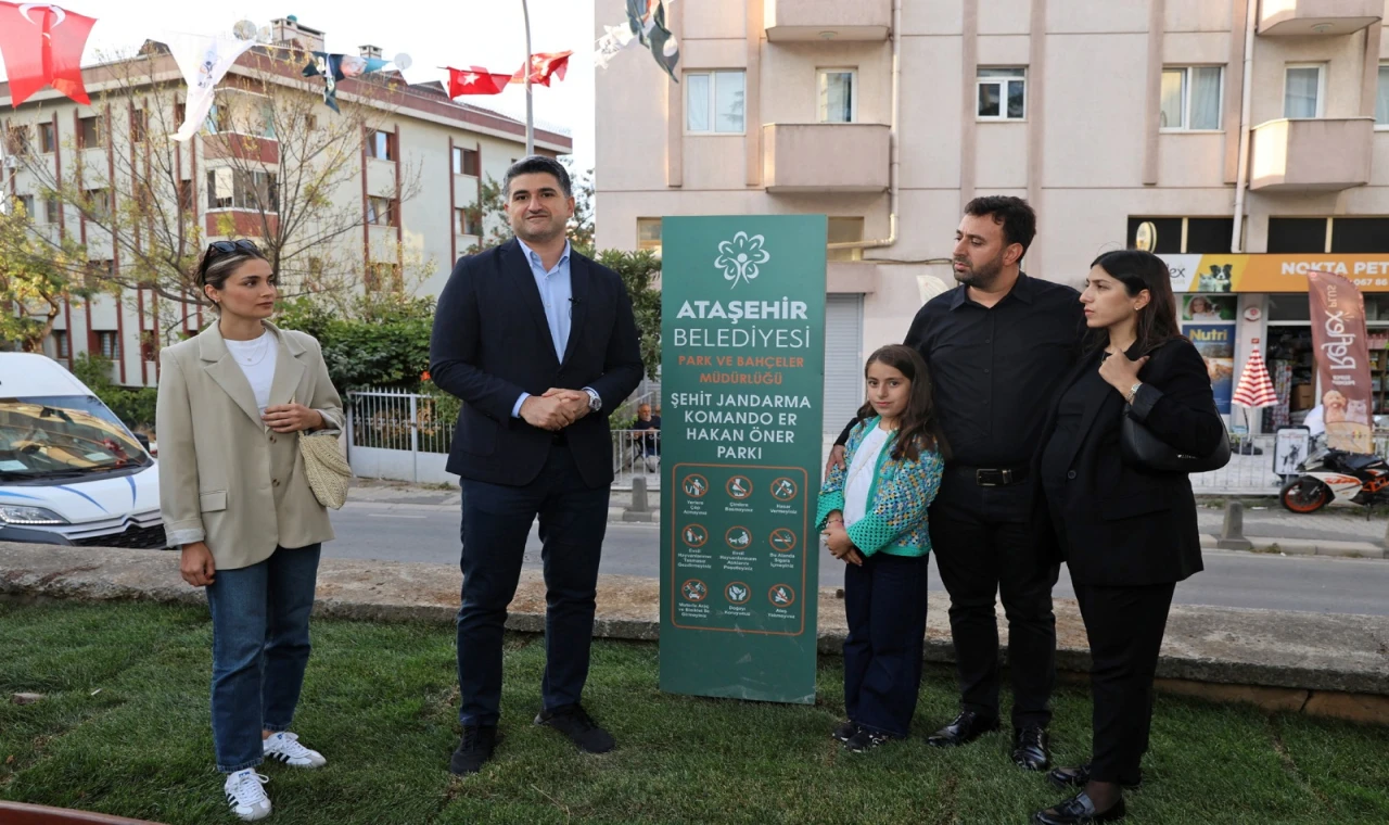 Şehidin adı Ataşehir’de parka verildi