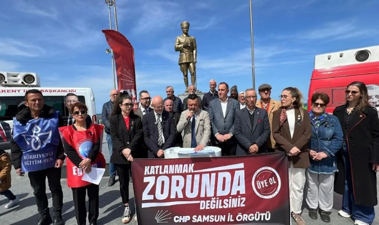 CHP SAMSUN: TEKİNSİZ MİLLİ EĞİTİME KATLANMAK ZORUNDA DEĞİLSİNİZ!
