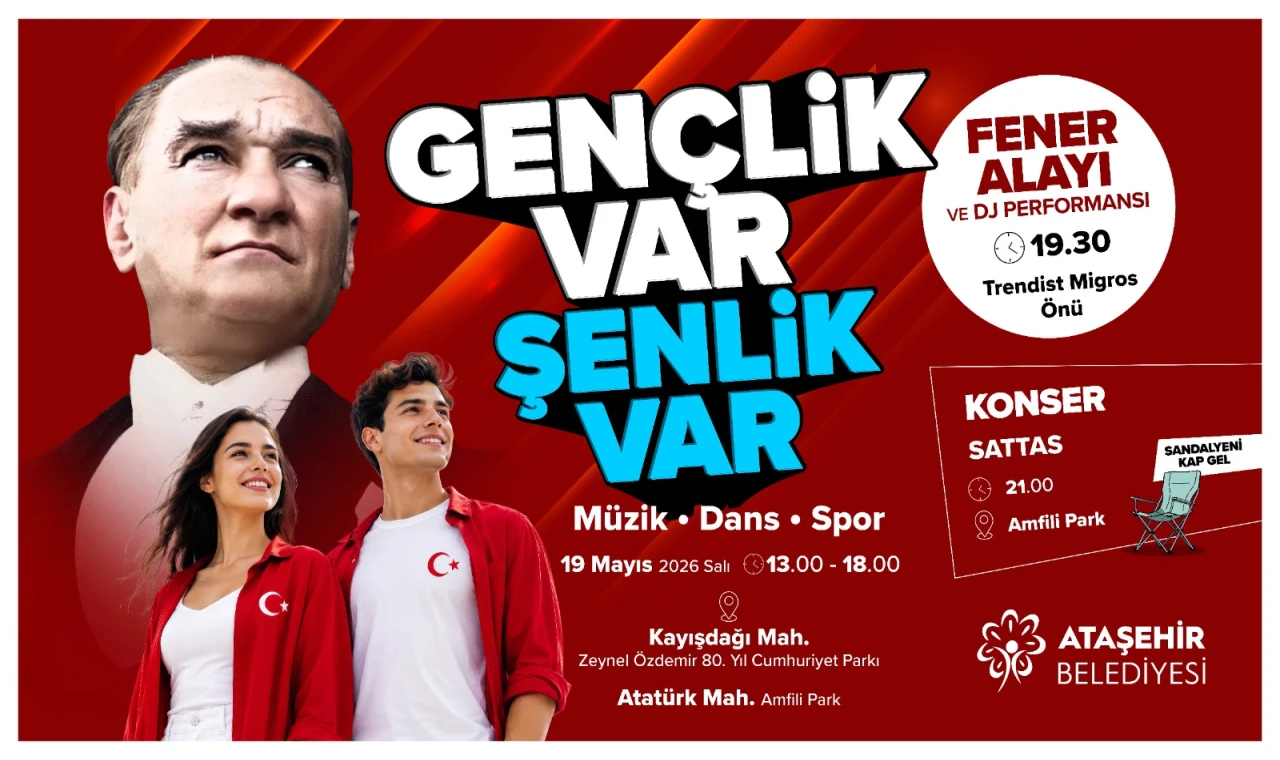 19 Mayıs Ataşehir'de 'Fener Alayı' ile de kutlanacak