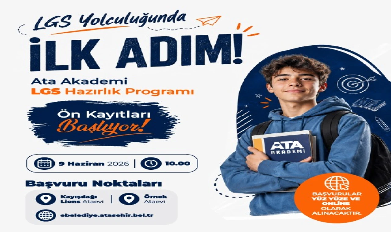 Ataşehir'de ücretsiz LGS kursları başlıyor