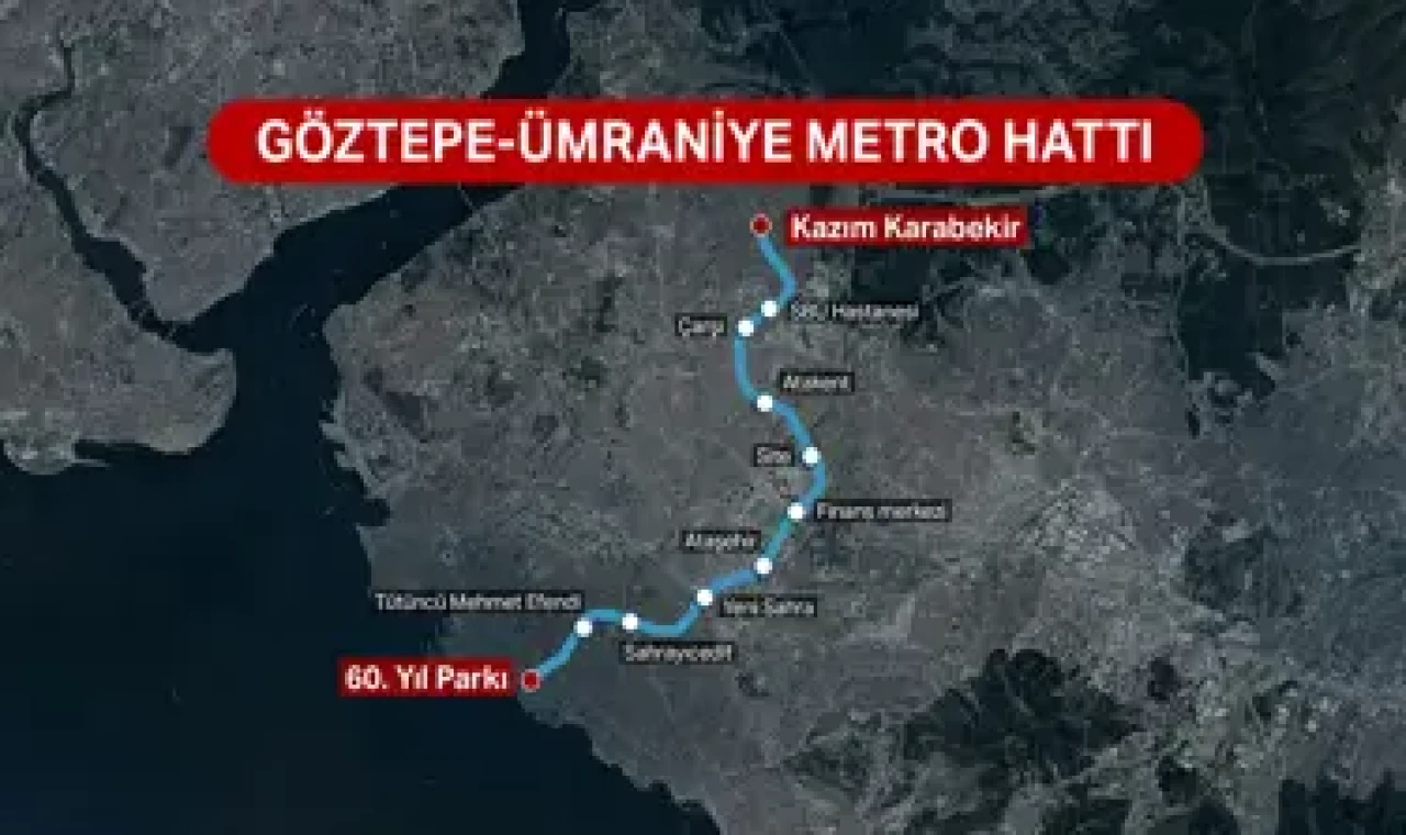 Goztepe-Ataşehir-Ümraniye metro hattında sona gelindi