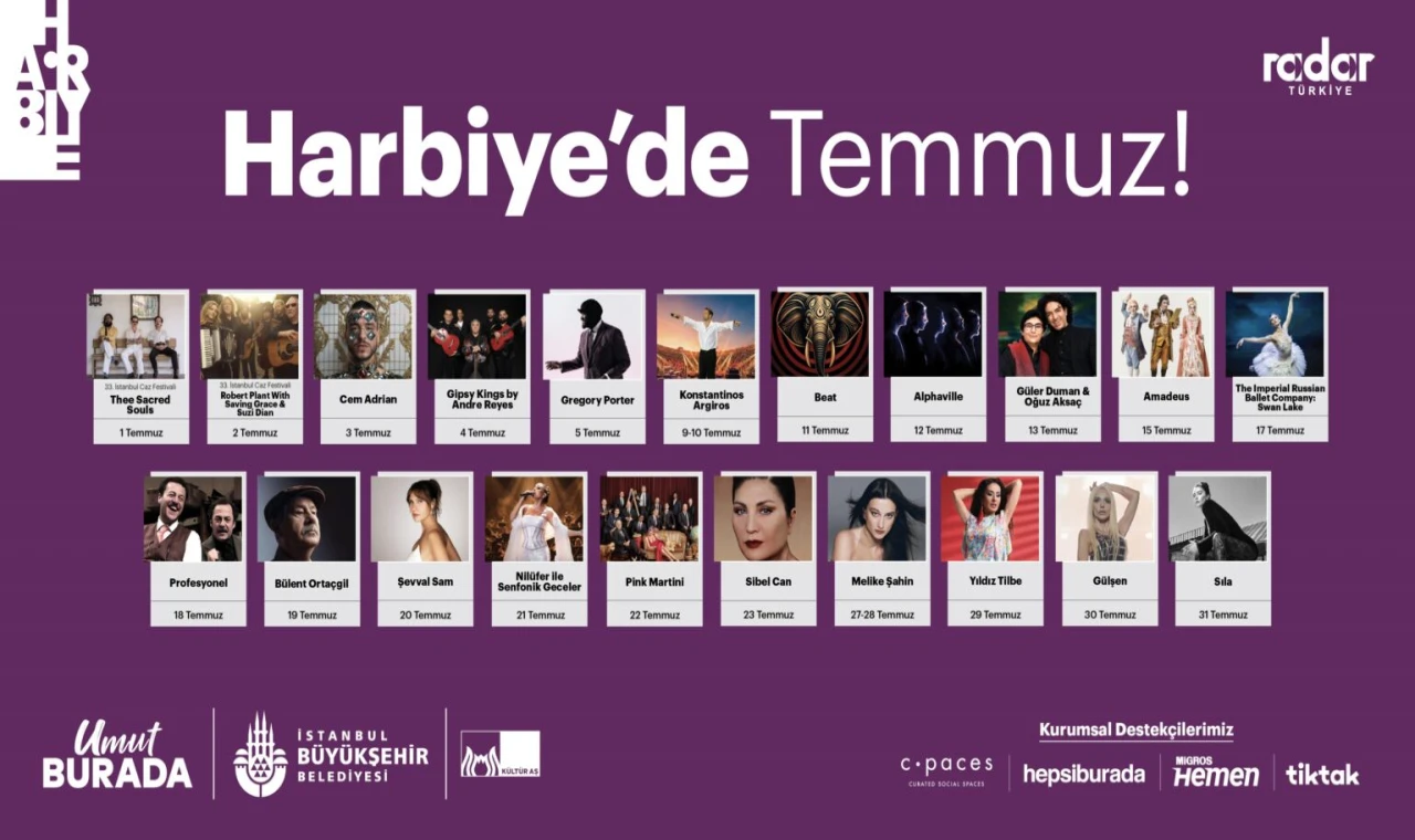 Harbiye'de kültür-sanat Temmuzda da sürecek