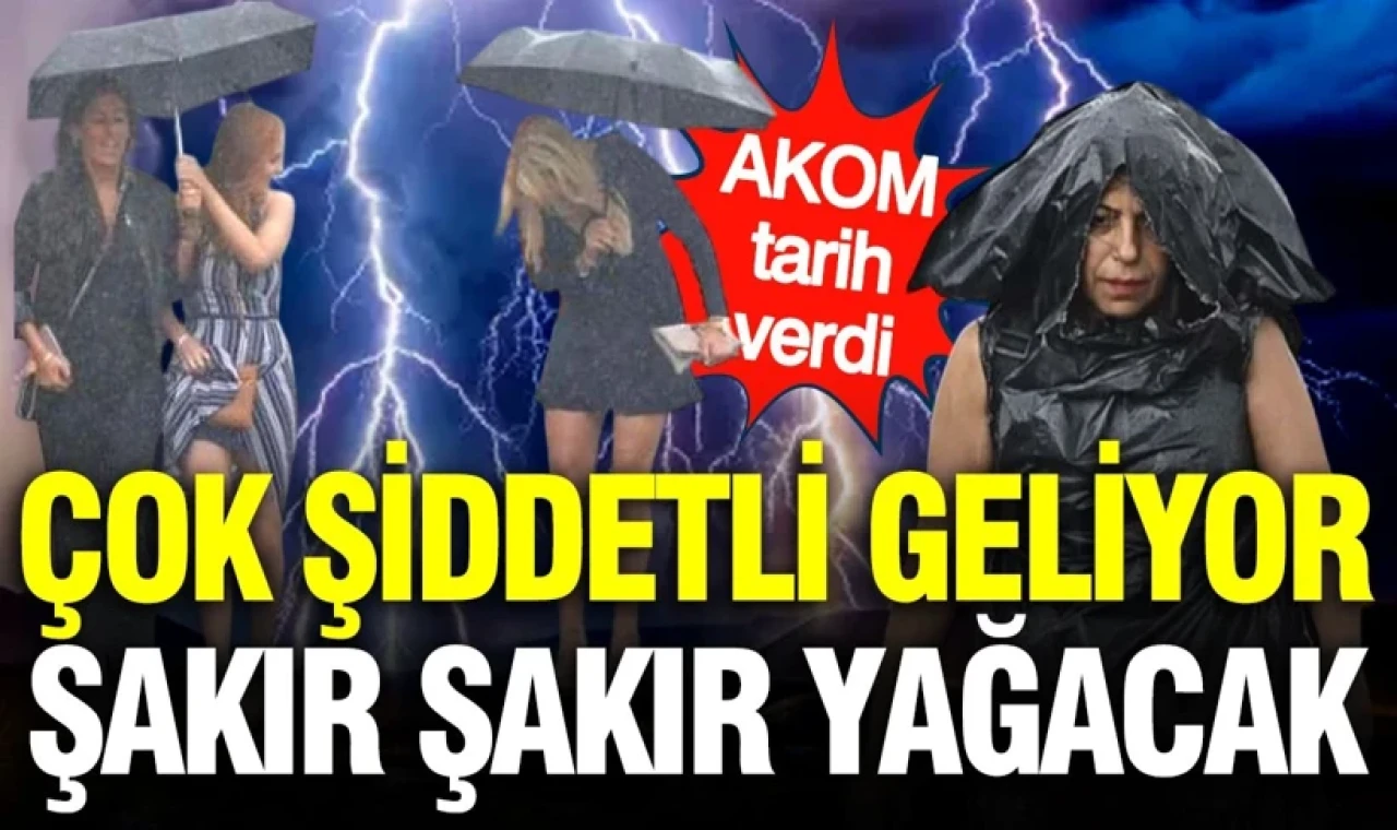 Sağanak ve gök gürültülü yağmur geliyot