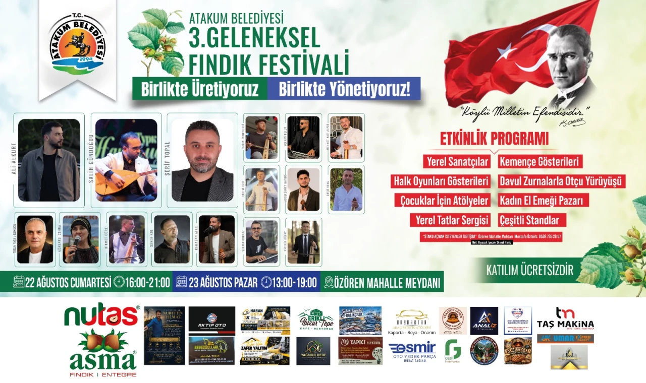 Atakum Belediyesi Geleneksel Fındık Festivali