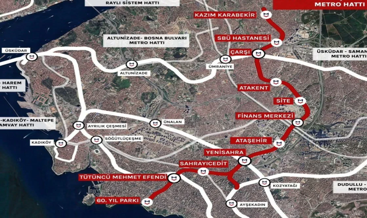 Ümraniye -Ataşehir-Göztepe Metro Hattı yıl sonunda açılıyor