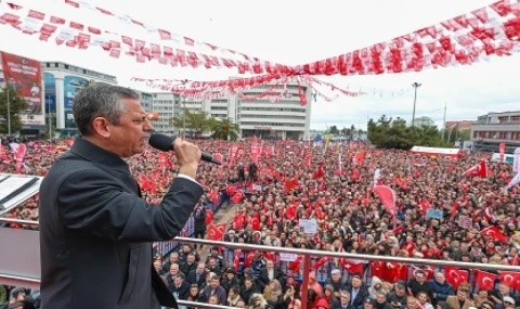 CHP Samsun İl Başkanı Mehmet Özdağ "mitinge" katılanlara teşekkür etti