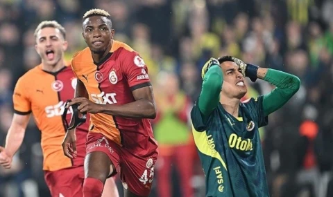 Galatasaray Türkiye Kupası'nda yarı finalde: Fenerbahçe 1-2 Galatasaray