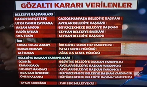 İstanbul'da belediyelerde 47 gözaltı