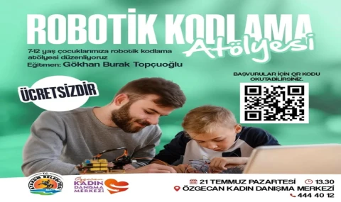 Atakum Belediyesi'nden robotik kodlama atölyesi...
