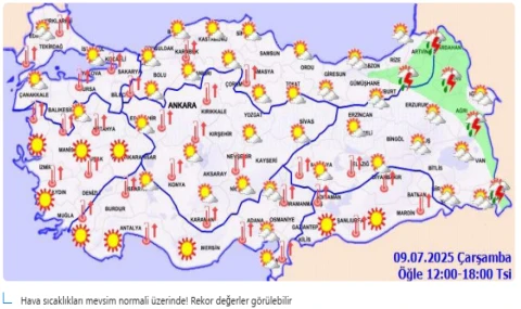 Hava sıcaklıkları mevsim normali üzerinde! Rekor değerler görülebilir