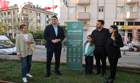 Şehidin adı Ataşehir’de parka verildi