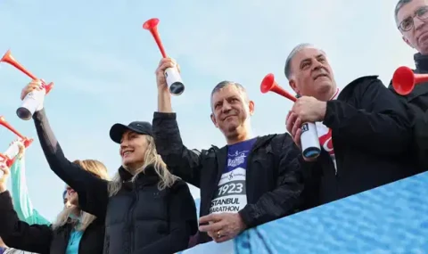 47. İstanbul Maratonu başladı: İmamoğlu'nun mesajı okundu