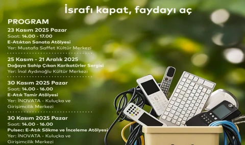 Ataşehir'de Atık Azaltım etkinlikleri Cumartesi başlıyor