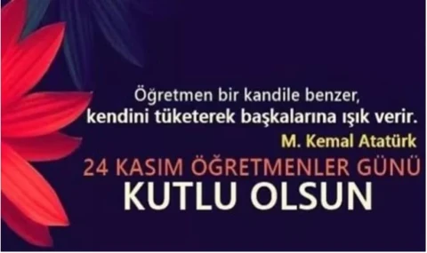 Bugün ÖĞRETMENLER GÜNÜ