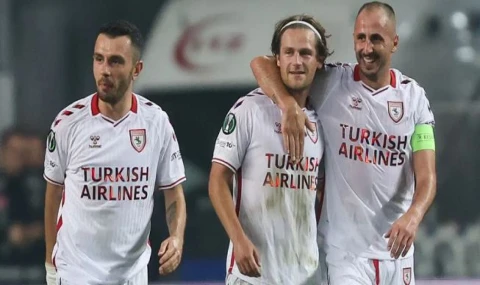 Samsunspor Avrupa'da zirveye yerleşti