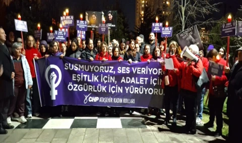 CHP'li kadınlar Ataşehir'i inletti: Susmuyoruz, korkmuyoruz, itaat etmiyoruz!