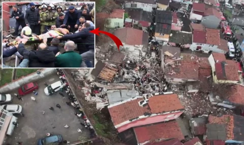 Fatih'e iki bina çöktü.  Enkaz altında kalanlar var