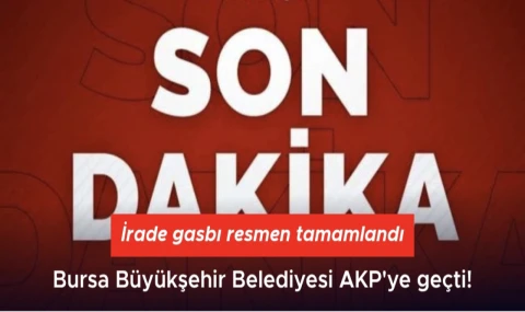 Bursa Büyükşehi:r artık AKP'nin