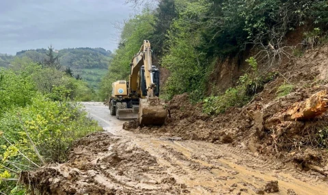 Kırsal kesimdeki heyelanlara müdahale