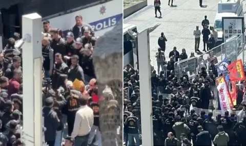 Taksim Kazancı yokuşunda 1 Mayıs anması: Gözaltılar var