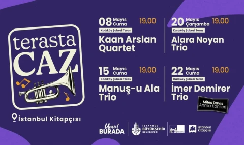 İstanbul Kitapçısı İskelelerinde "Terasta Caz" Konserleri Başlıyor!