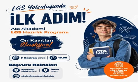 Ataşehir'de ücretsiz LGS kursları başlıyor