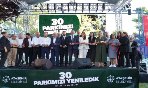 Ataşehir'de yenilenen 30 park açıldı