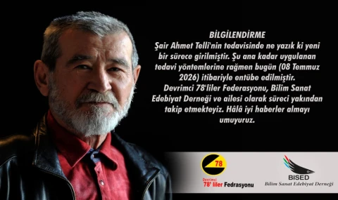 Şair Ahmet Telli entübe edildi