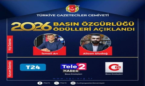 Türkiye Gazeteciler Cemiyeti 2026 Basın Özgürlüğü Ödülleri açıklandı