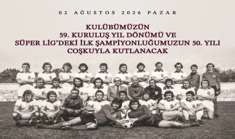 Trabzonspor kuruluşunun 59. yılını kutluyor