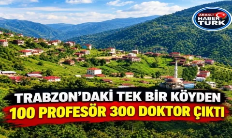 Cumhuriyet budur! Trabzon'un bir köyünden 100 profesör çıktı