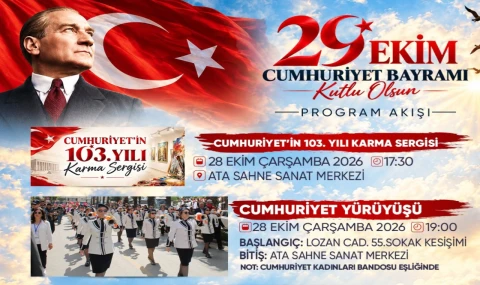 Atakum'da Cumhuriyetin 103. yılına özel program