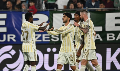 Fenerbahçe Rize'den 3 golle 3 puan çıkardı