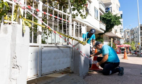 Yenişehir Belediyesi çökme bölgesinde tüm önlemleri aldı
